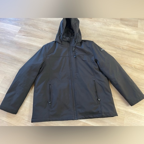 CALVIN KLEIN Mens Black Jacket With Shell & Zip out Puffer Jacket inside. - Picture 2 of 12